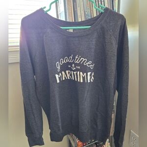 Good Times in the Maritimes Women's Sweater - Black